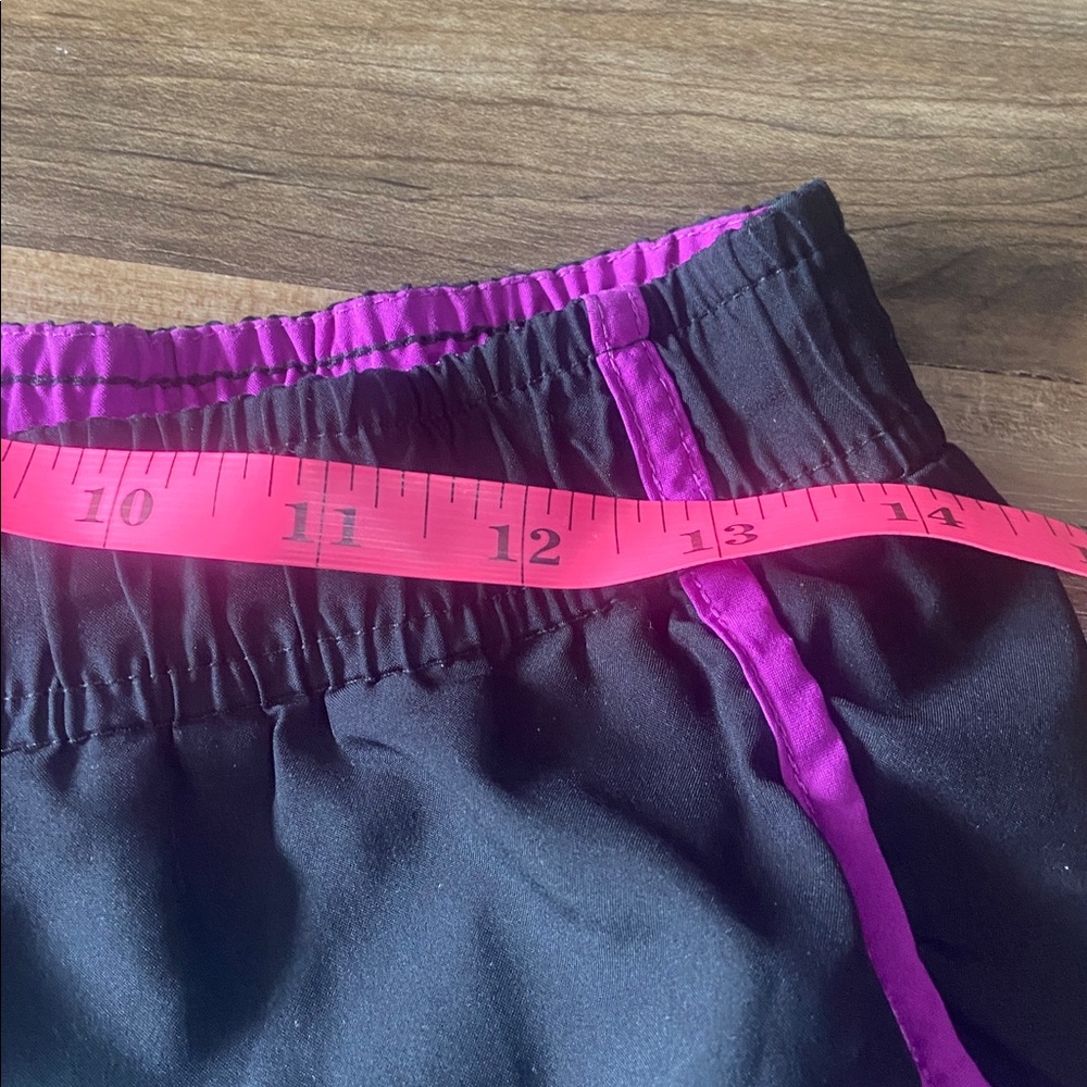 $2 - Xersion Women's Black and Purple Athletic Shorts - Picture 5 of 7